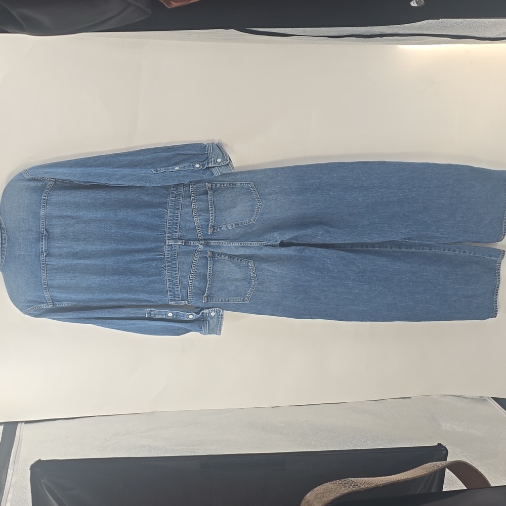 Citizen Of Humanity Maisie Blue Denim Jumpsuit - Picture 12 of 16